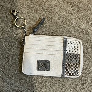 The Sak Cream and Gray Key Card Holder